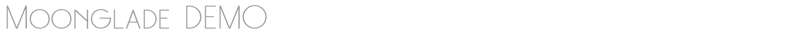 Moonglade font preview